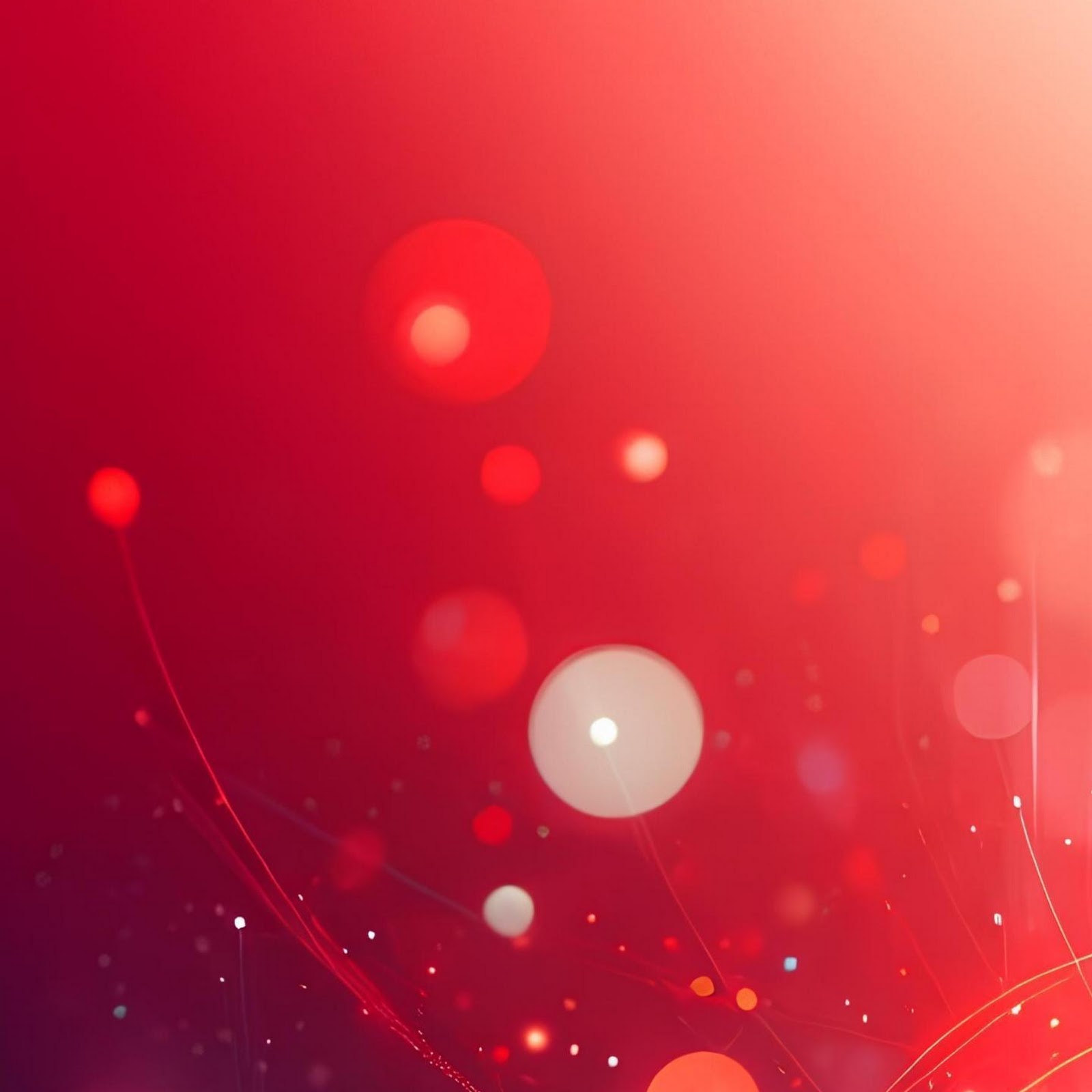 Download Abstract Red Bokeh Lights 2K iPhone