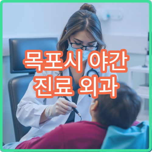 목포시 야간 진료 외과 병원 상처치료·봉합 가능한 응급 진료 병원 안내