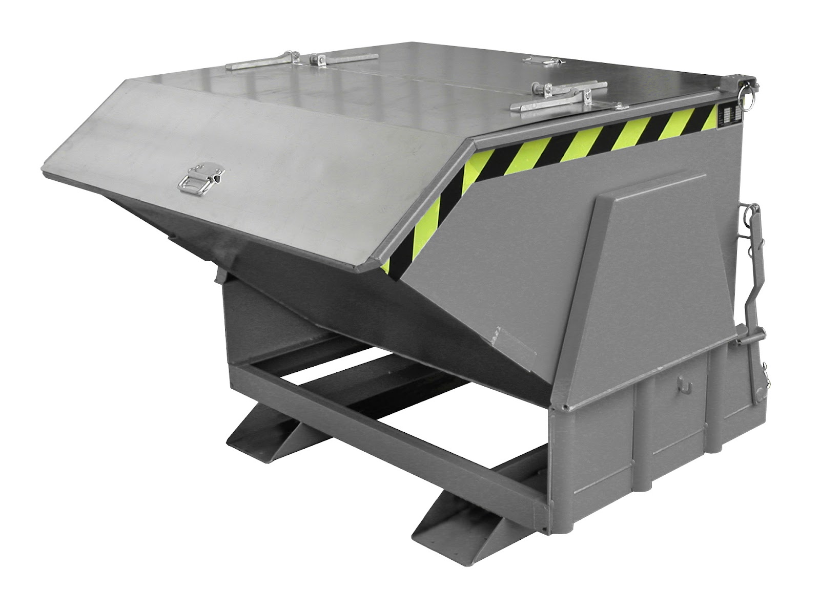 Kiepcontainer BK 100, gelakt, Muisgrijs