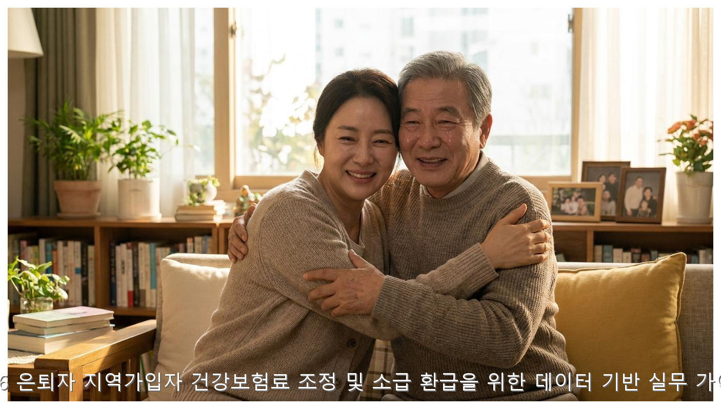 2026 은퇴자 지역가입자 건강보험료 조정 및 소급 환급을 위한 데이터 기반 실무 가이드 핵심 안내 및 분석 인포그래픽 (7)