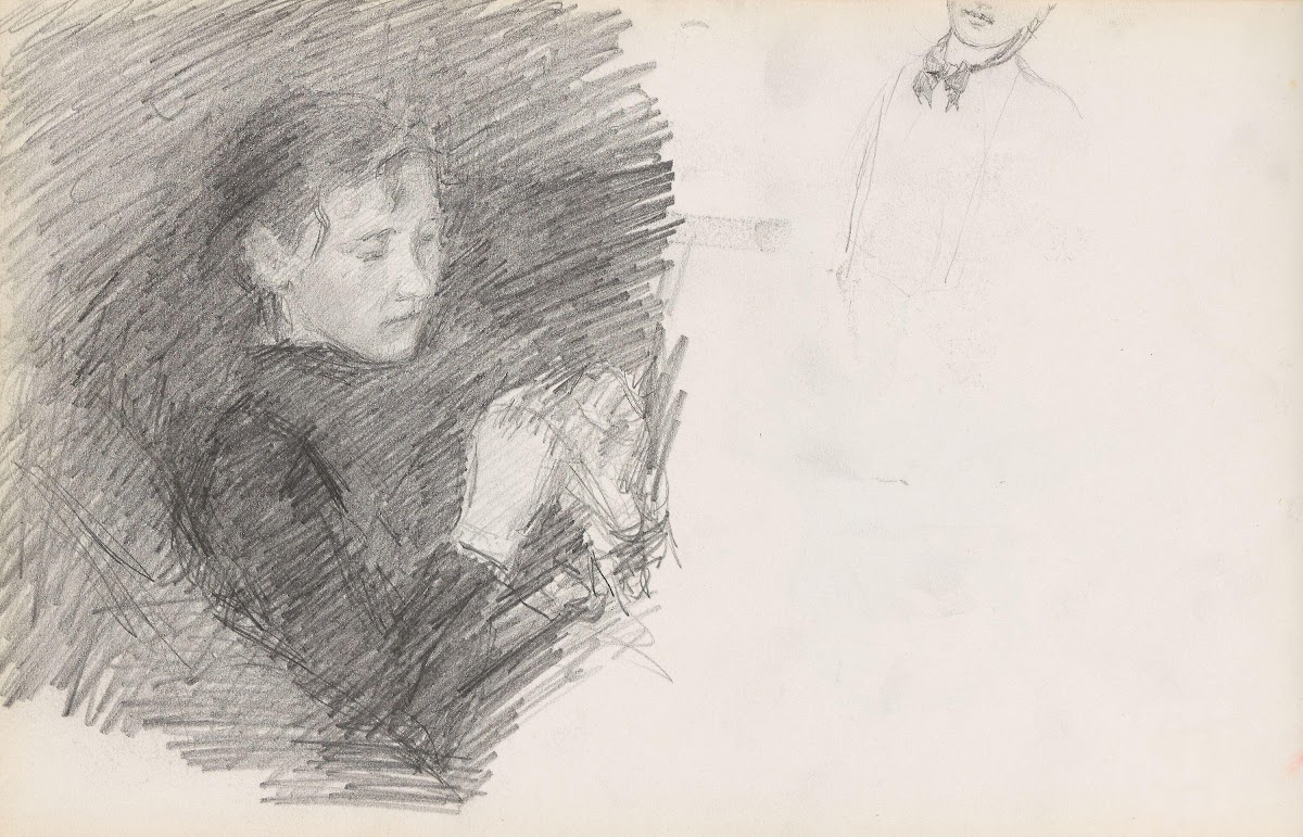 Kvinneportrett fragment 1892