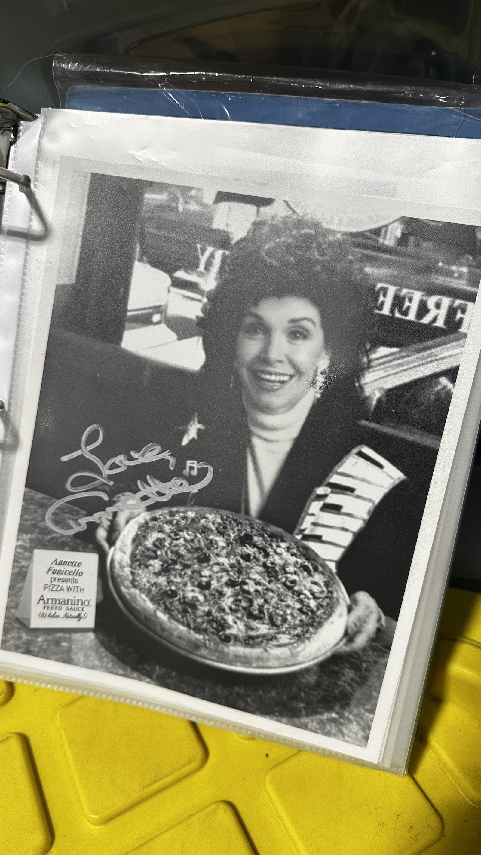 Black-and-white publicity photograph of Mouseketeer Doreen Tracey with bold handwritten autograph, circa 1955-1959