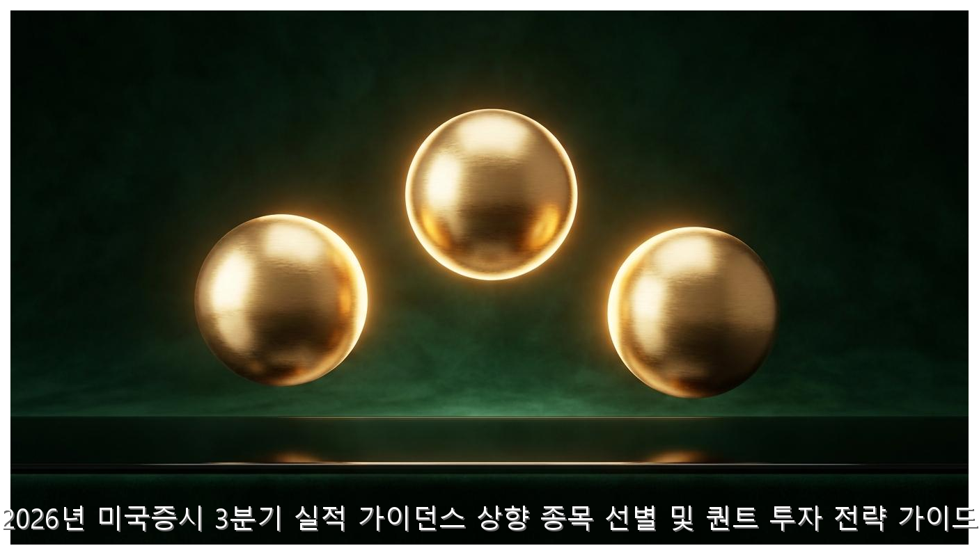 2026 미국증시 3분기 가이드라인 상향 종목 선별 전략 핵심 안내 및 분석 인포그래픽 (3)