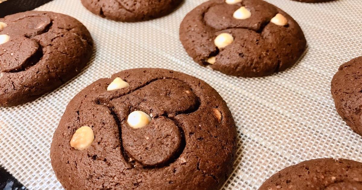 💚 Cookies Ca Cao Hạt Chocolate Trắng (CT Bánh Mềm Xốp Với Bột Nguyên Cám)