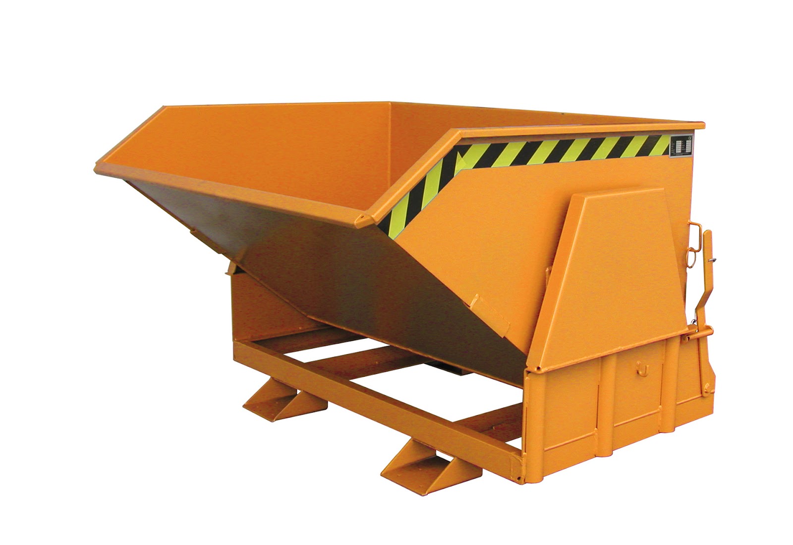 Kiepcontainer BK 80, gelakt, Geeloranje