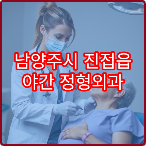 남양주시 진접읍 야간 정형외과 손목 발목 염좌 진료 병원 정리