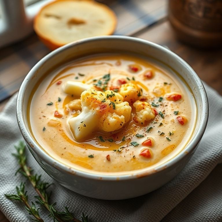 Heavenly Creamy Spiced Cauliflower Soup for Cozy Nights – Easy Homemade Comfort Food