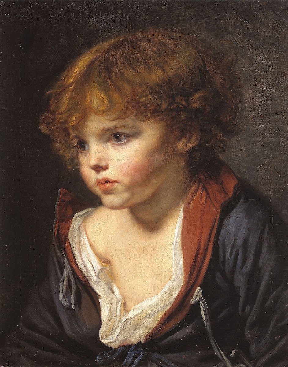 Petit Garçon blond à la chemise ouverte 1760
