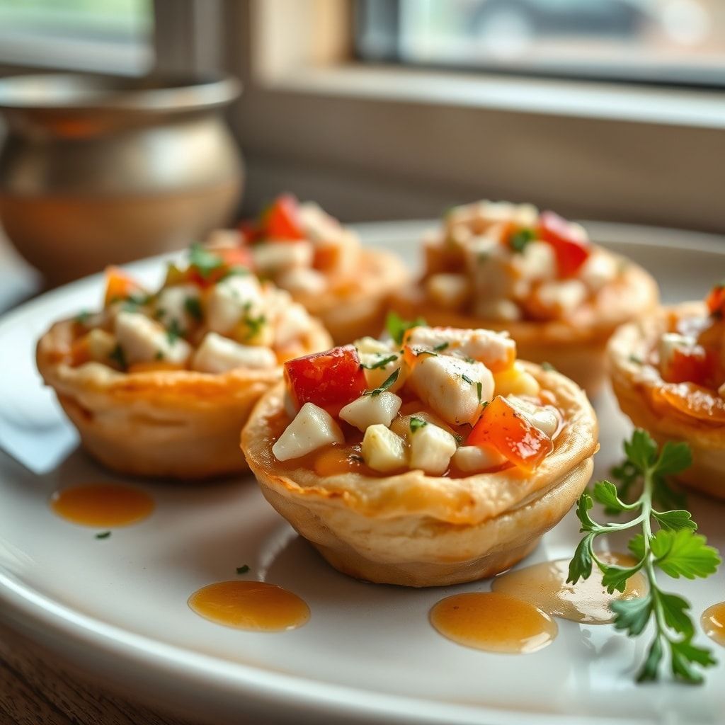 Easy Chicken Salad Puff Pastry Bites for Party Appetizers – Quick Homemade Crowd Pleaser