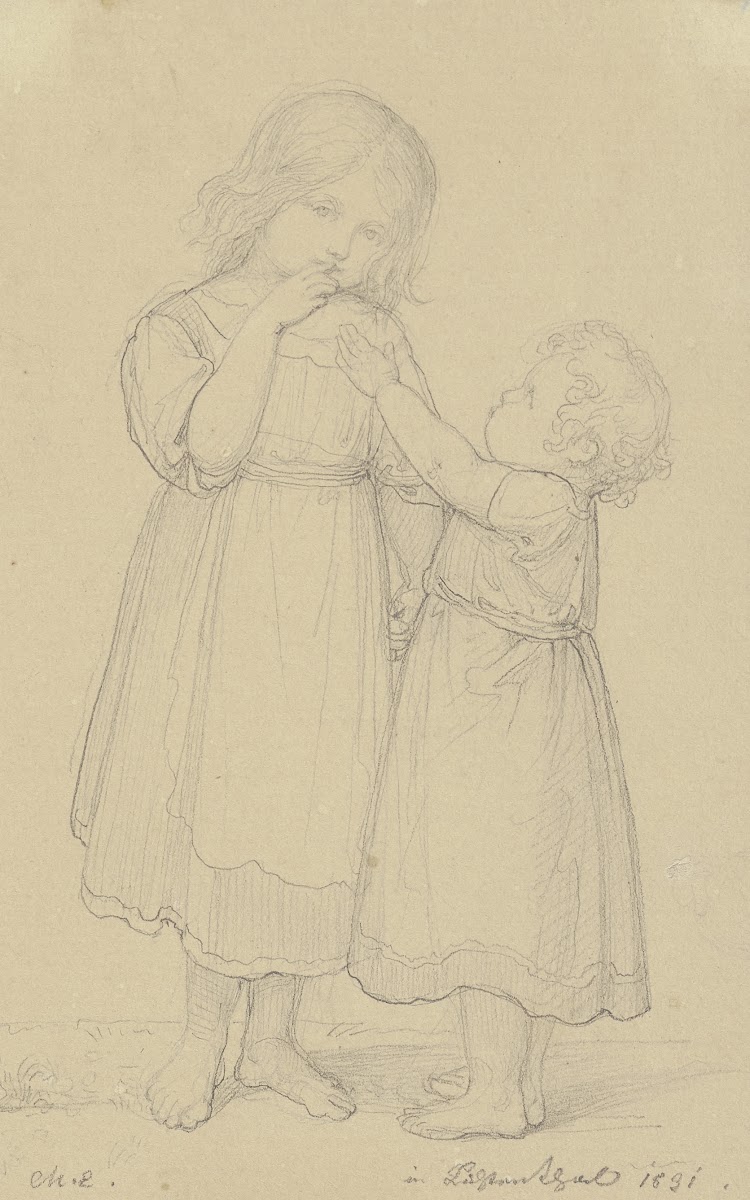 Two small girls 1831