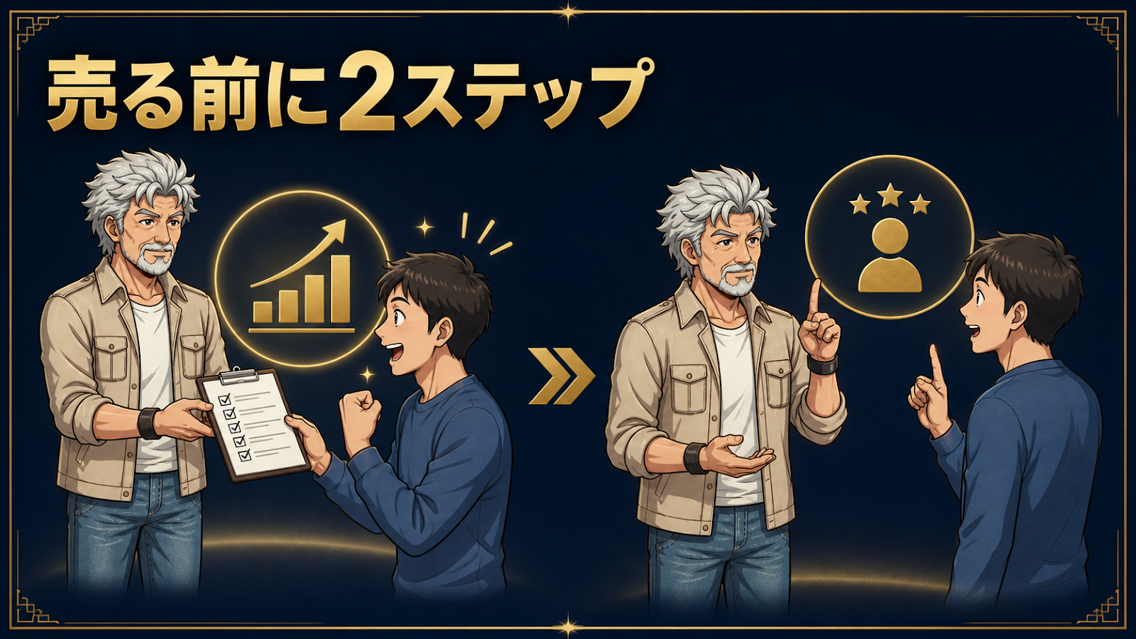 売る前に信頼とニーズを作る2ステップ