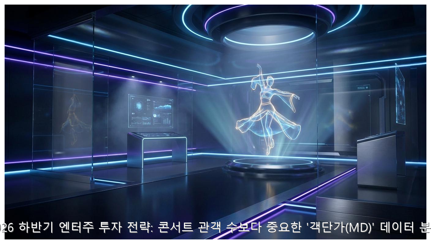 2026 하반기 엔터주 투자 전략: 콘서트 관객 수보다 중요한 '객단가(MD)' 데이터 분석 핵심 안내 및 분석 인포그래픽 (5)
