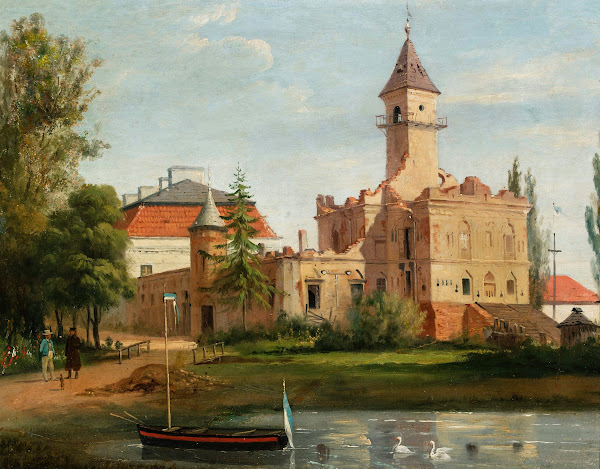 View of the castle in Radziejowice 1840