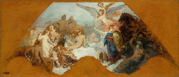 Minerva Combating Brute Force 19th century