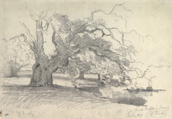 Landscape with Trees near a Pond 184097