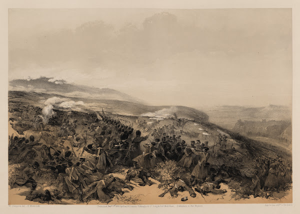 Second charge of the guards  when they retook the two gun battery at the battle
