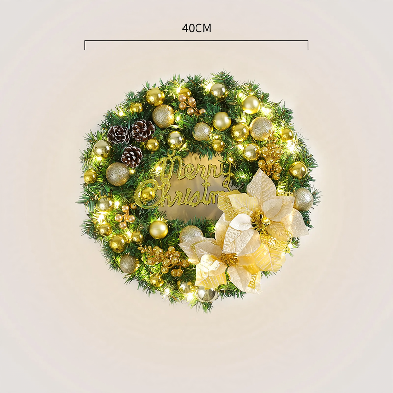 Christmas wreath, modern and simple