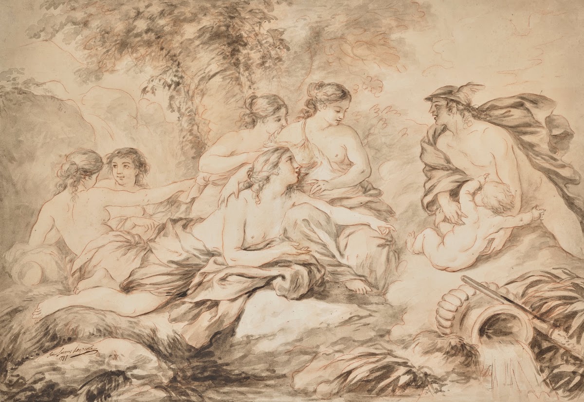 Mercury entrusting the infant Bacchus to the nymphs 1777