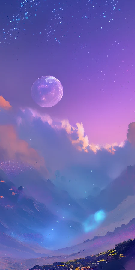 Fantasy Art, Digital Art, Landscape, Mountains 4K Phone Wallpaper