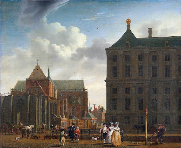 The Nieuwe Kerk and the Town Hall on the Dam in Amsterdam c 1780   c 1790