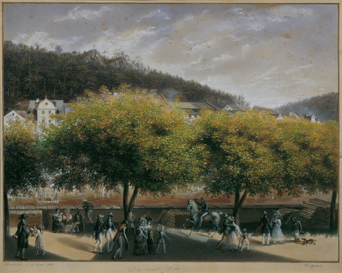 Die neue Wiese in Karlsbad 1833