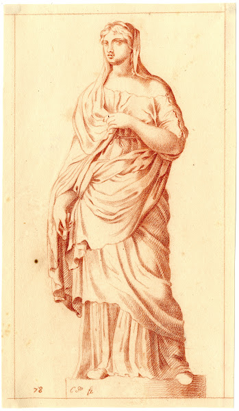Beeld van staande vrouw
