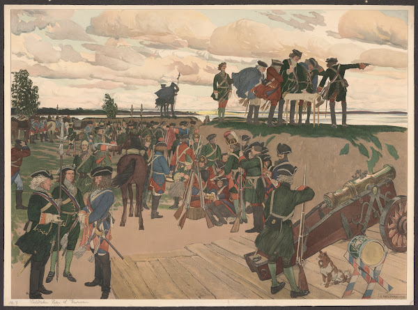 Founding of the Fortress St Petersburg by Peter the Great in the 18th Century