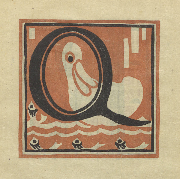 Letters designed and cut on linoleum blocks Pl17 1920