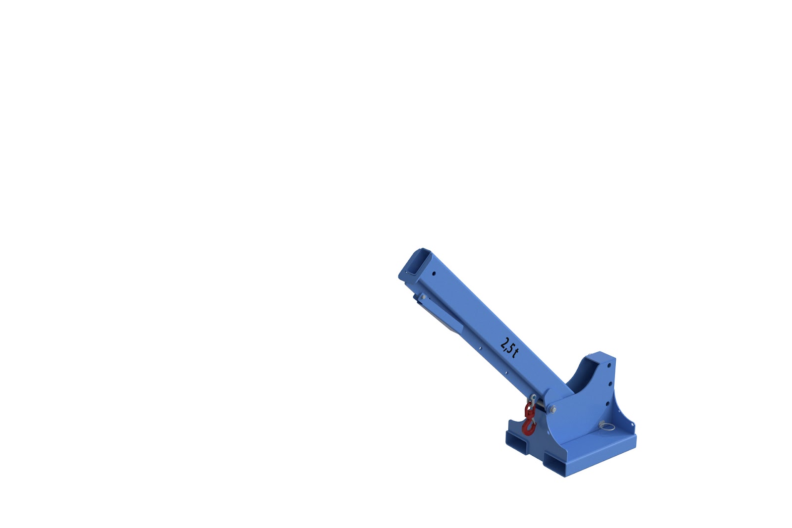 Teleskop-Lader KTH-K 2,5, gelakt, Lichtblauw