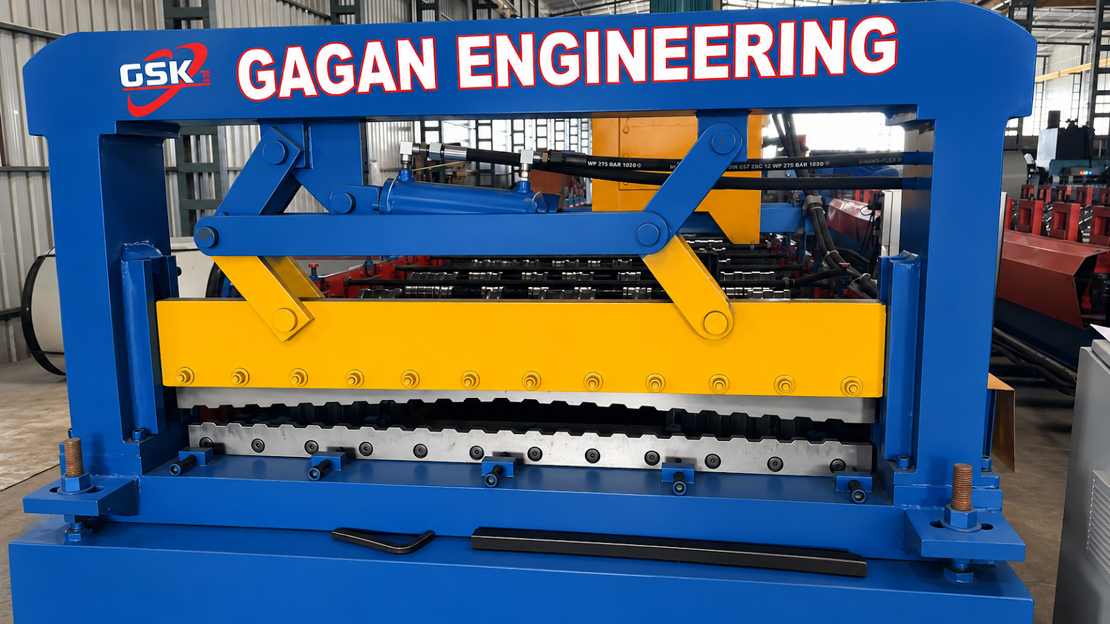 23 Nali Liner Sheet Roll Forming Machine - 1220 mm manufactured by Gagan Engineering Works Khopoli Maharashtra India