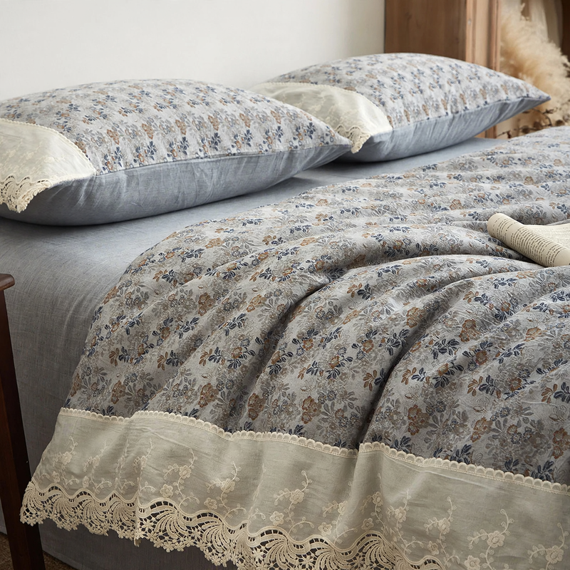 Cotton Linen Bedding in Japanese Style