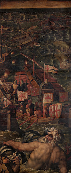 Sea battle between Florentines and Pisans 1563   1565
