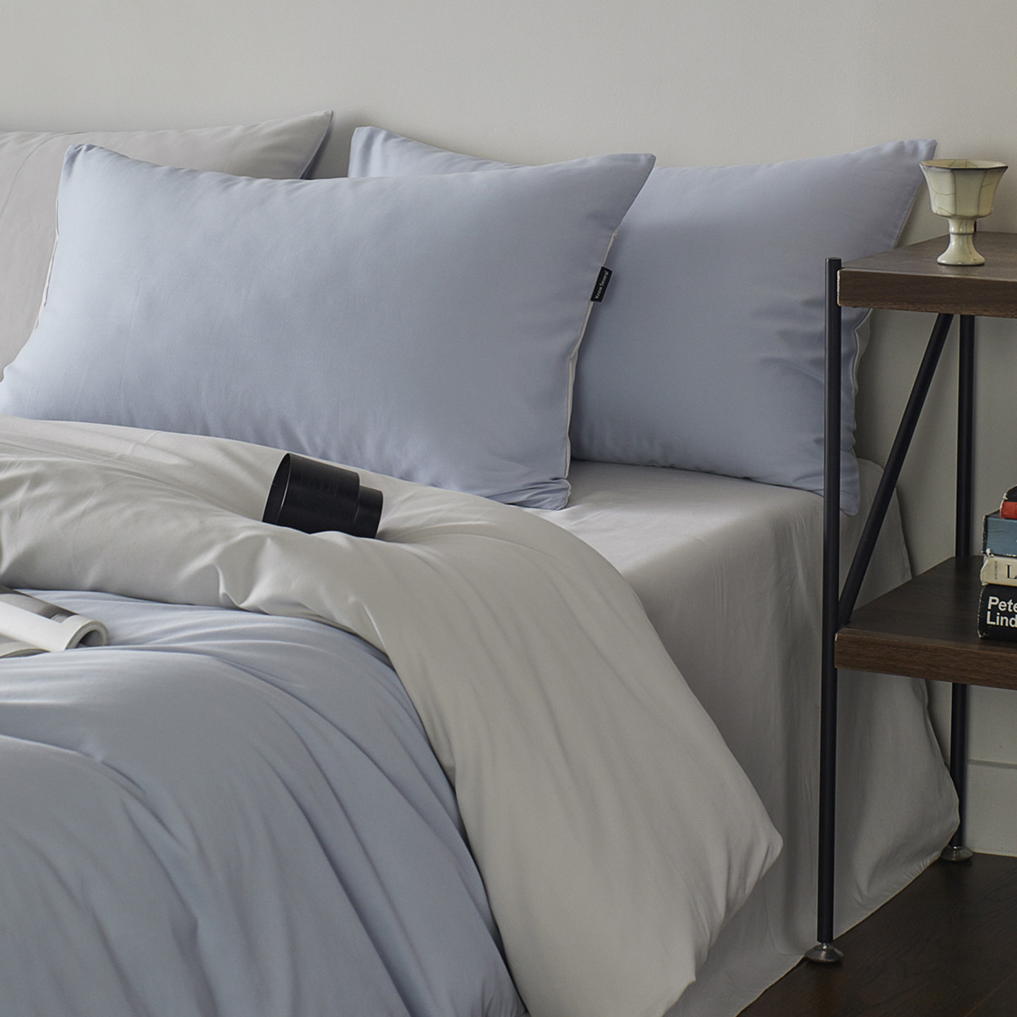 Long-staple cotton bedding, 4-piece, brushed