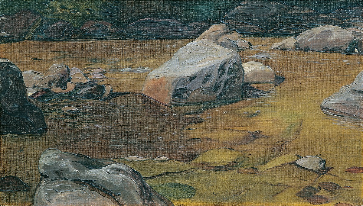 Felsen im Bach 1904