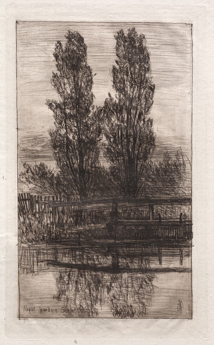 Poplars Royal Garden Schleissheim 1879
