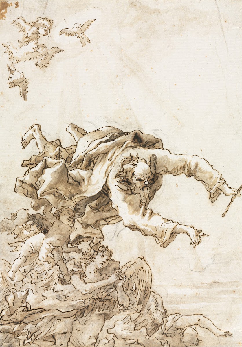 God the Father with Angels and Cherubs 1758 or after