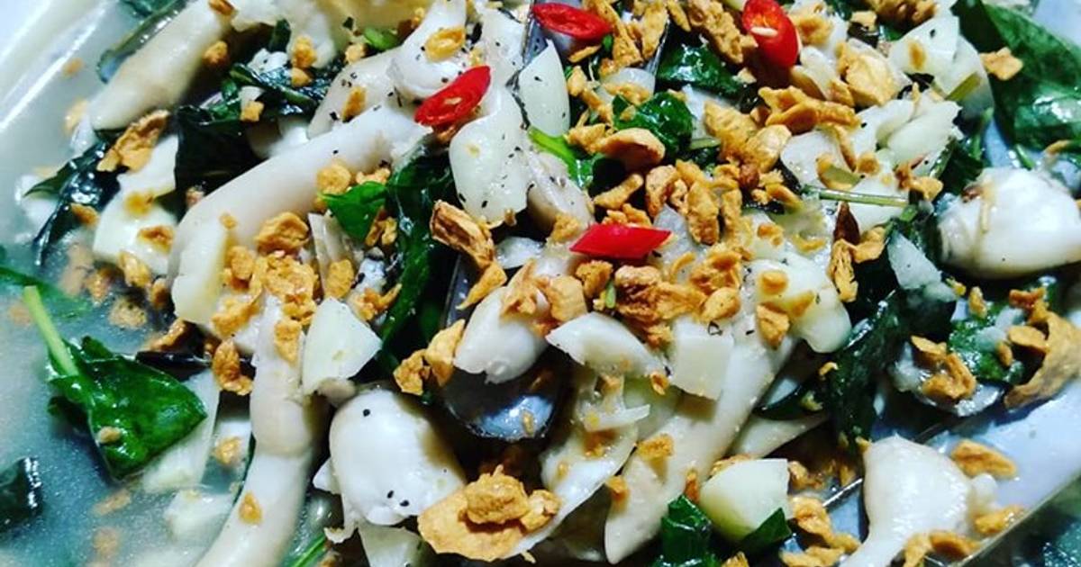 Ốc móng tay xào lá quế