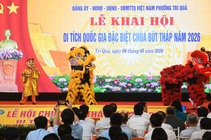 Toàn cảnh lễ khai hội di tích quốc gia đặc biệt chùa Bút Tháp năm 2026 - Báo VTC News
