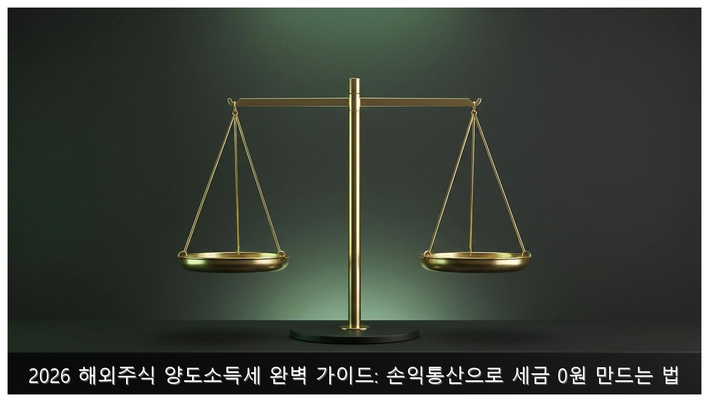 2026 해외주식 양도소득세 완벽 가이드: 손익통산으로 세금 0원 만드는 법 핵심 안내 및 분석 인포그래픽 (3)