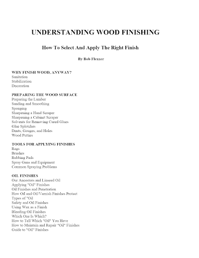 Understanding Wood Finishes-Flexner