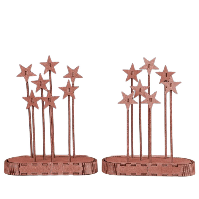 Decorative Wooden Stars for Christmas