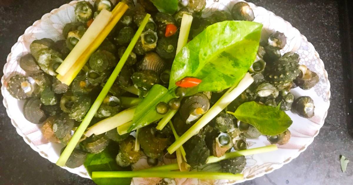 Ốc đá luộc mắm