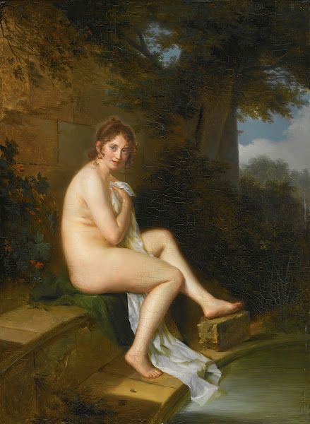 A Nude At Her Bath