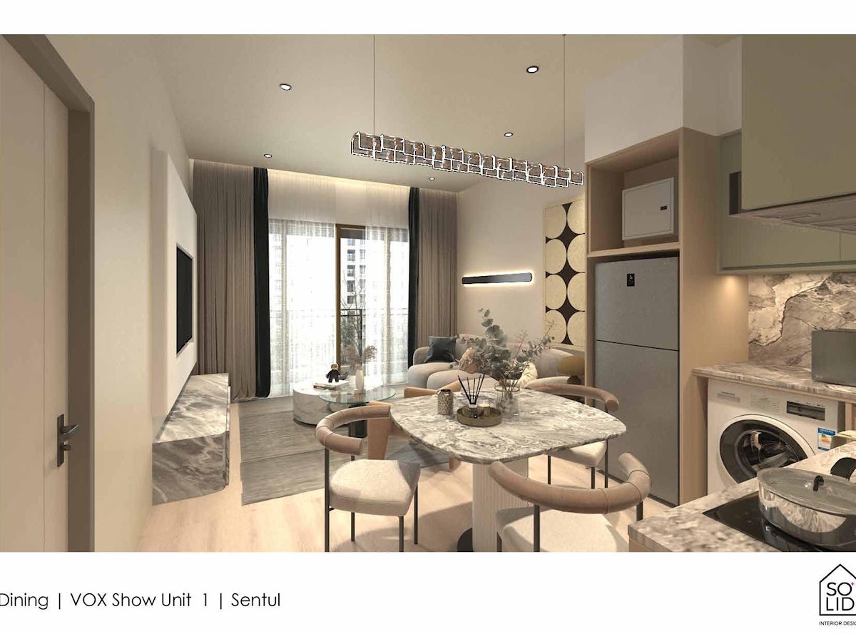 Vox Residence @ Sentul — dining living area
