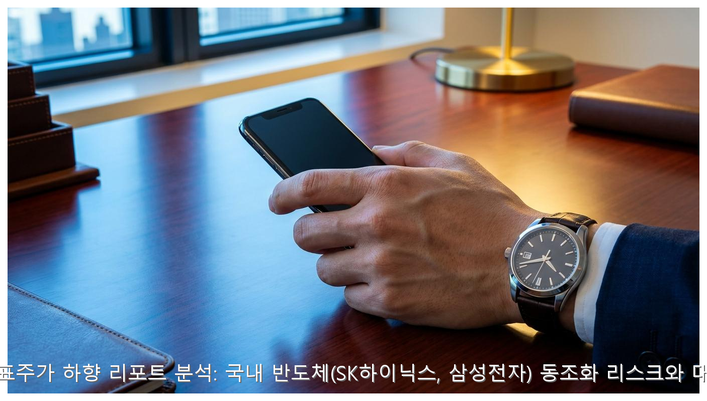 마이크론 목표주가 하향 리포트 분석: 국내 반도체(SK하이닉스, 삼성전자) 동조화 리스크와 대응 시나리오 핵심 안내 및 분석 인포그래픽 (3)