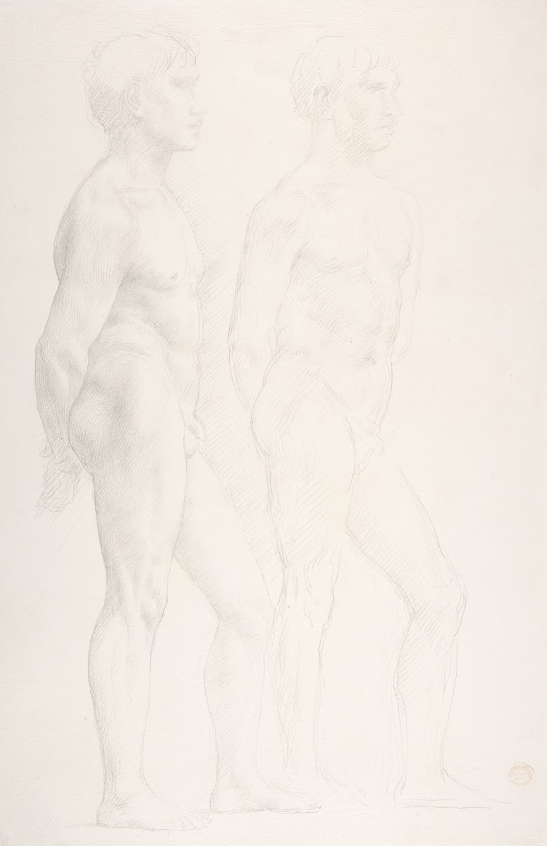 Study of Two Figures 18371911