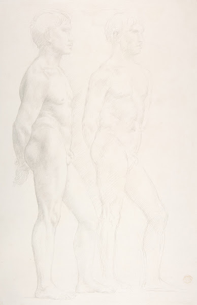 Study of Two Figures 18371911
