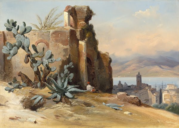 Ancient Ruins near MessinaSicily 1842