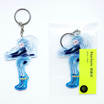 Transparent style keychains