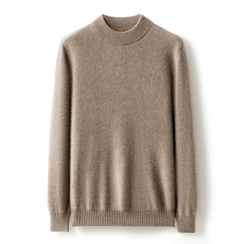 Herren-Kaschmirpullover, 100% Kaschmir, Rundhals oder Stehkragen